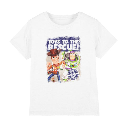White - Front - Toy Story Boys To The Rescue T-Shirt
