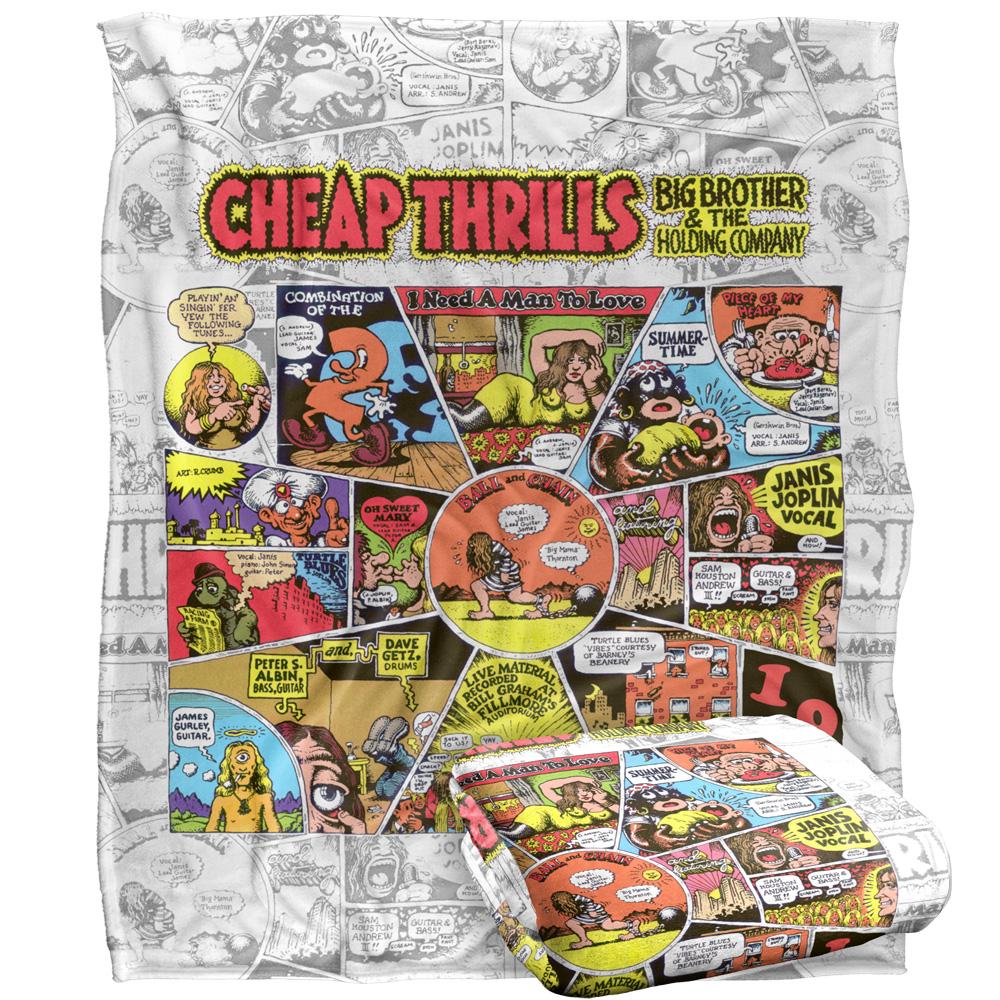 Multicoloured - Back - Big Brother And The Holding Company Cheap Thrills Silky Supersoft Blanket