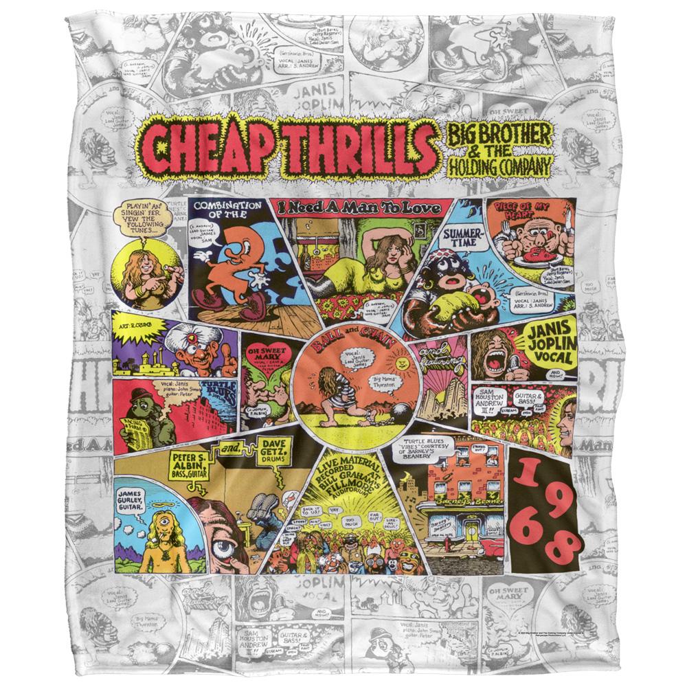 Multicoloured - Front - Big Brother And The Holding Company Cheap Thrills Silky Supersoft Blanket