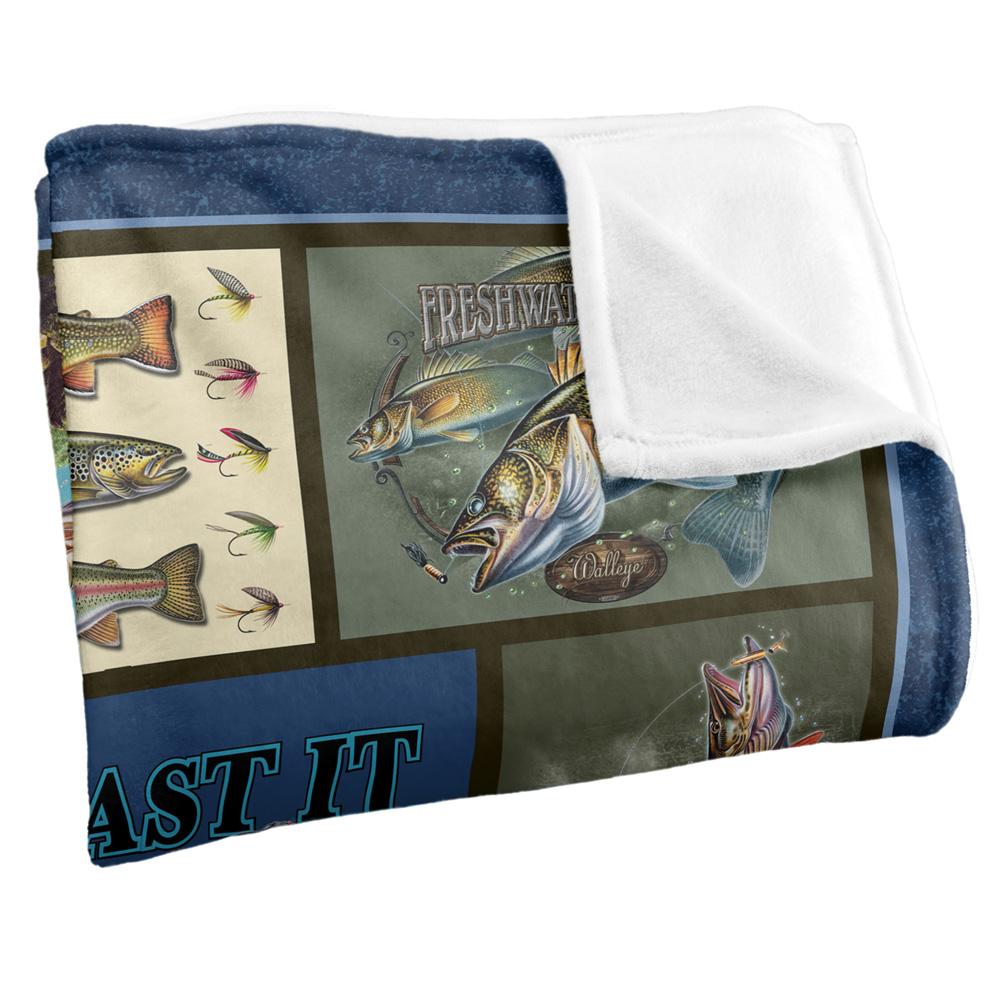 Multicoloured - Side - JQ Licensing Silky Fishing Supersoft Blanket