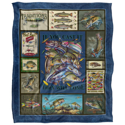 Multicoloured - Front - JQ Licensing Silky Fishing Supersoft Blanket