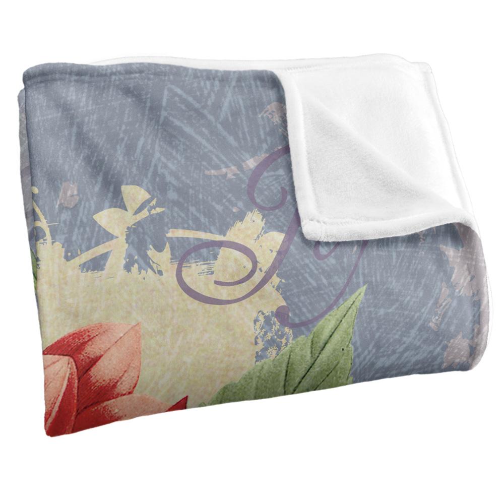 Multicoloured - Side - JQ Licensing Love Happiness Joy 2 Silky Flower Supersoft Blanket