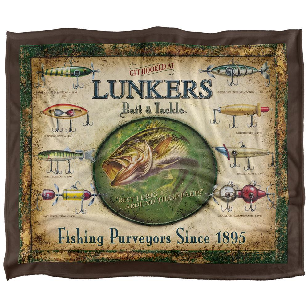 Multicoloured - Front - JQ Licensing Lunkers Bait Tackle Silky Sign Supersoft Blanket