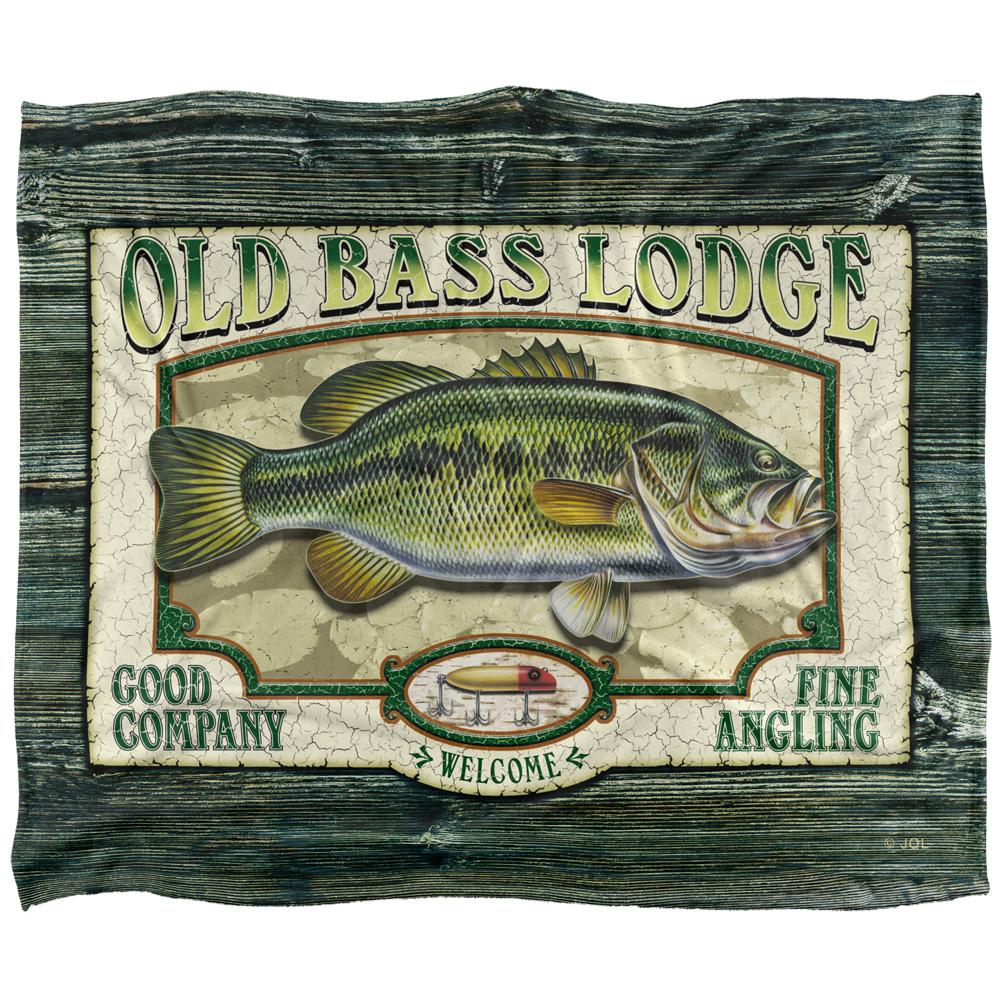 Multicoloured - Front - JQ Licensing Old Bass Lodge Silky Sign Supersoft Blanket