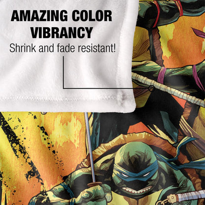 Multicoloured - Lifestyle - TMNT Silky Splash Supersoft Blanket