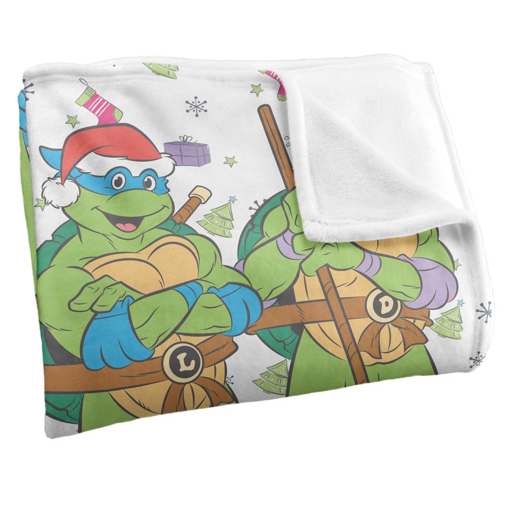 Multicoloured - Side - TMNT Silky Heroes Holiday Supersoft Blanket