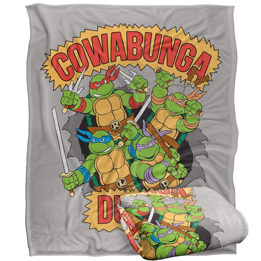 Multicoloured - Back - TMNT Cowabunga Dude Silky Supersoft Blanket