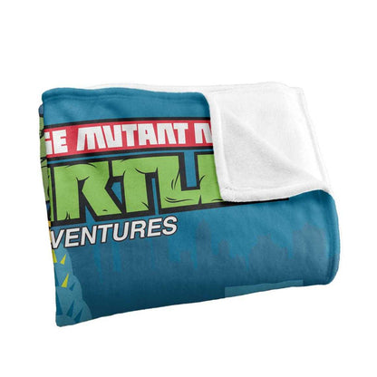 Multicoloured - Back - TMNT Comic Cover No.21 Silky Supersoft Blanket