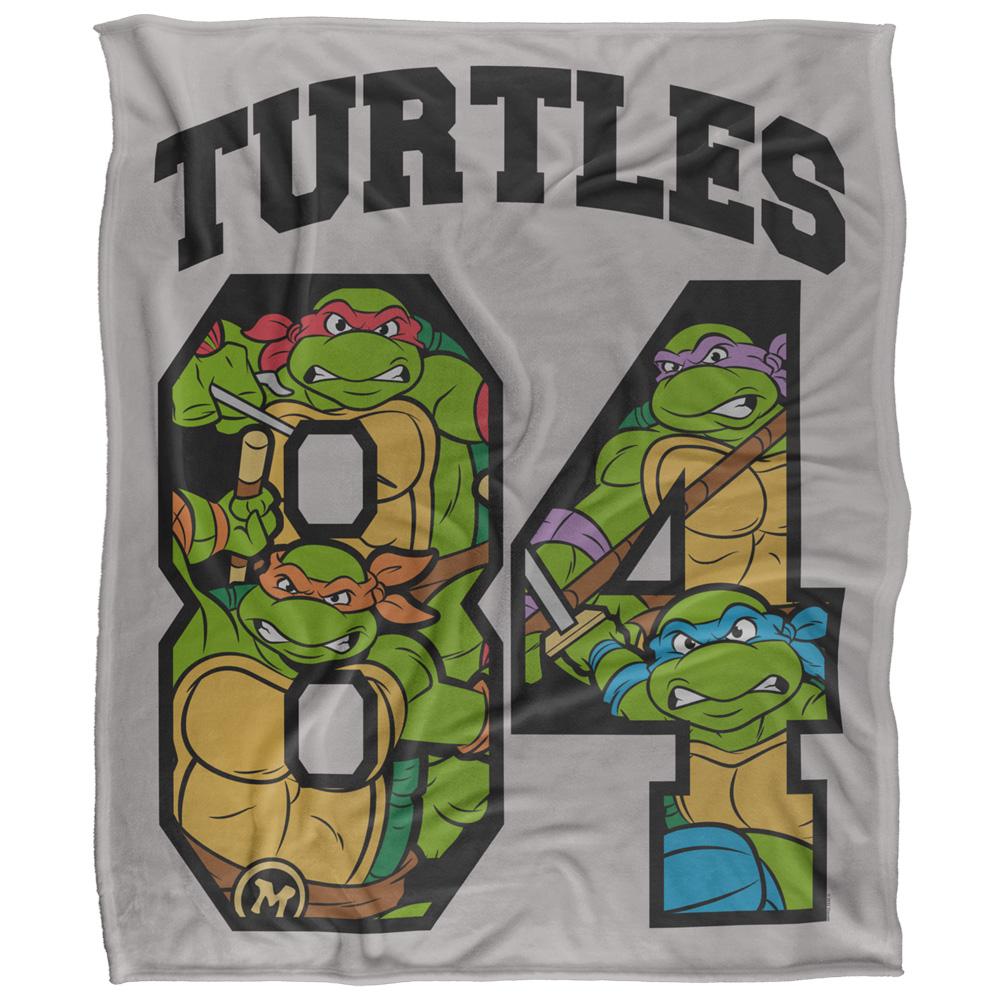 Multicoloured - Front - TMNT 84 Silky Supersoft Blanket