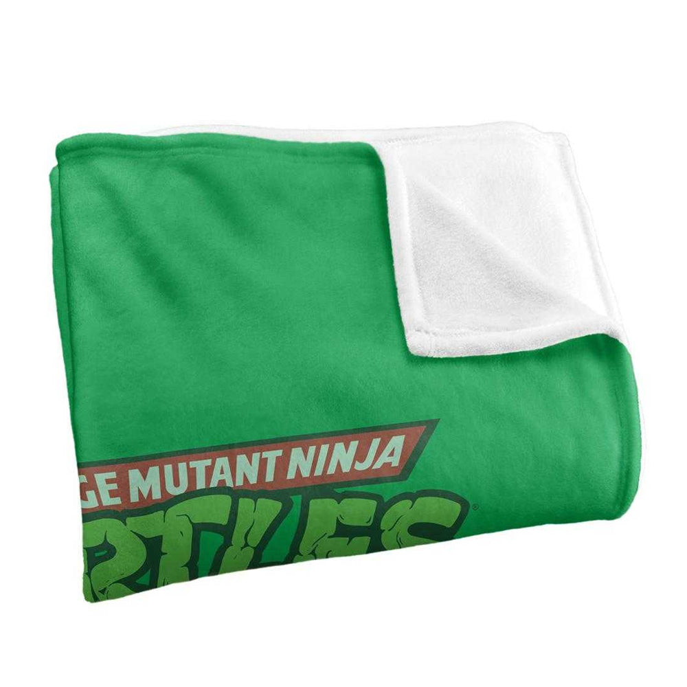 Multicoloured - Back - TMNT Group Retro Silky Supersoft Blanket