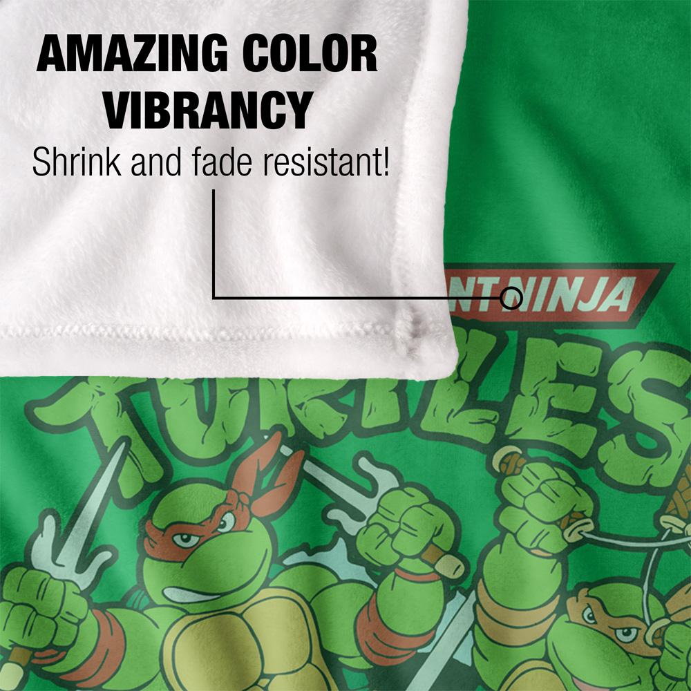 Multicoloured - Lifestyle - TMNT Group Retro Silky Supersoft Blanket