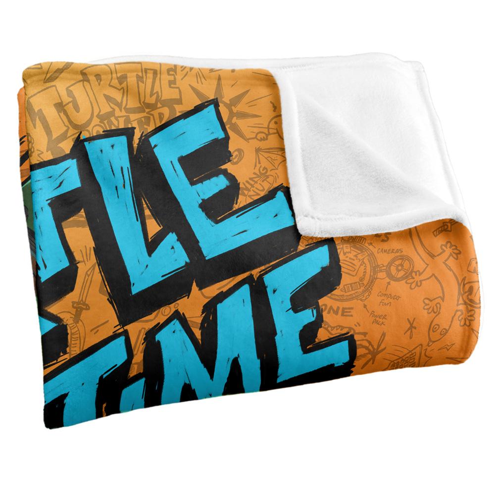 Multicoloured - Side - Teenage Mutant Ninja Turtles: Mutant Mayhem Turtle Time Silky Supersoft Blanket