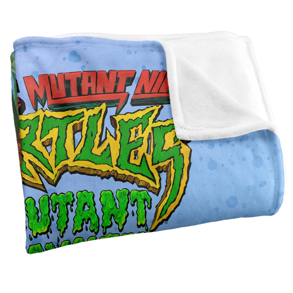 Multicoloured - Side - Teenage Mutant Ninja Turtles: Mutant Mayhem Turtle Teens Silky Supersoft Blanket