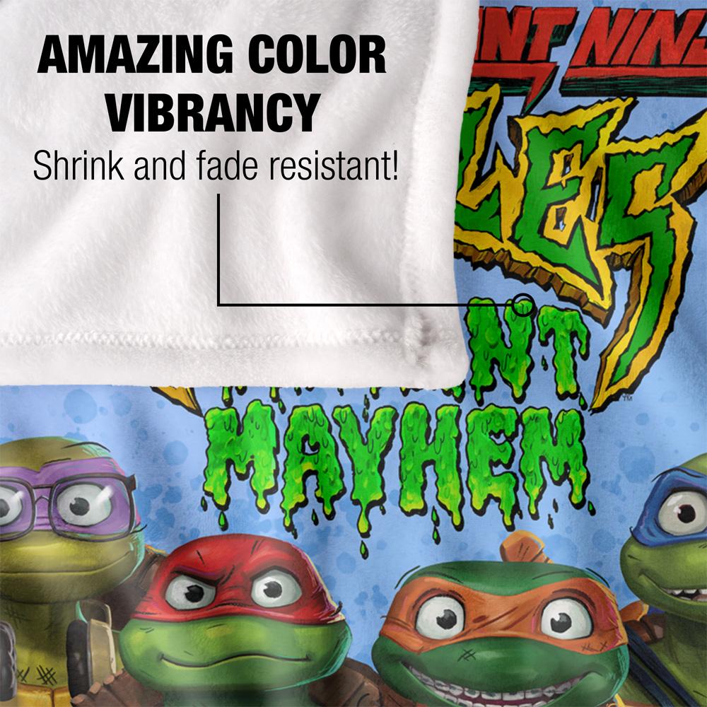 Multicoloured - Lifestyle - Teenage Mutant Ninja Turtles: Mutant Mayhem Turtle Teens Silky Supersoft Blanket
