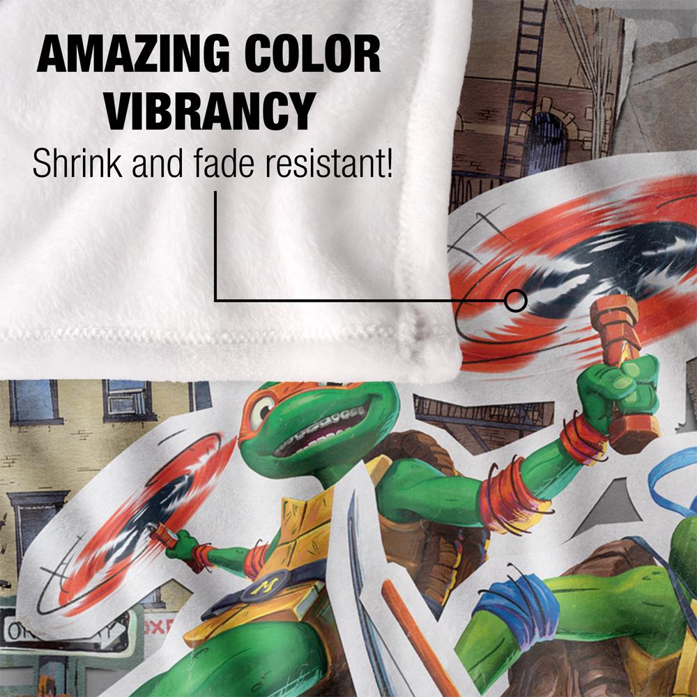 Multicoloured - Lifestyle - Teenage Mutant Ninja Turtles: Mutant Mayhem Heroes In A Half Shell Silky Supersoft Blanket