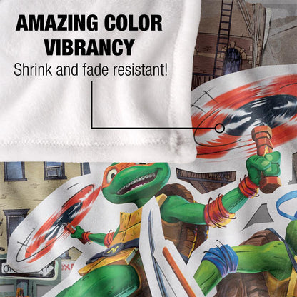 Multicoloured - Lifestyle - Teenage Mutant Ninja Turtles: Mutant Mayhem Heroes In A Half Shell Silky Supersoft Blanket