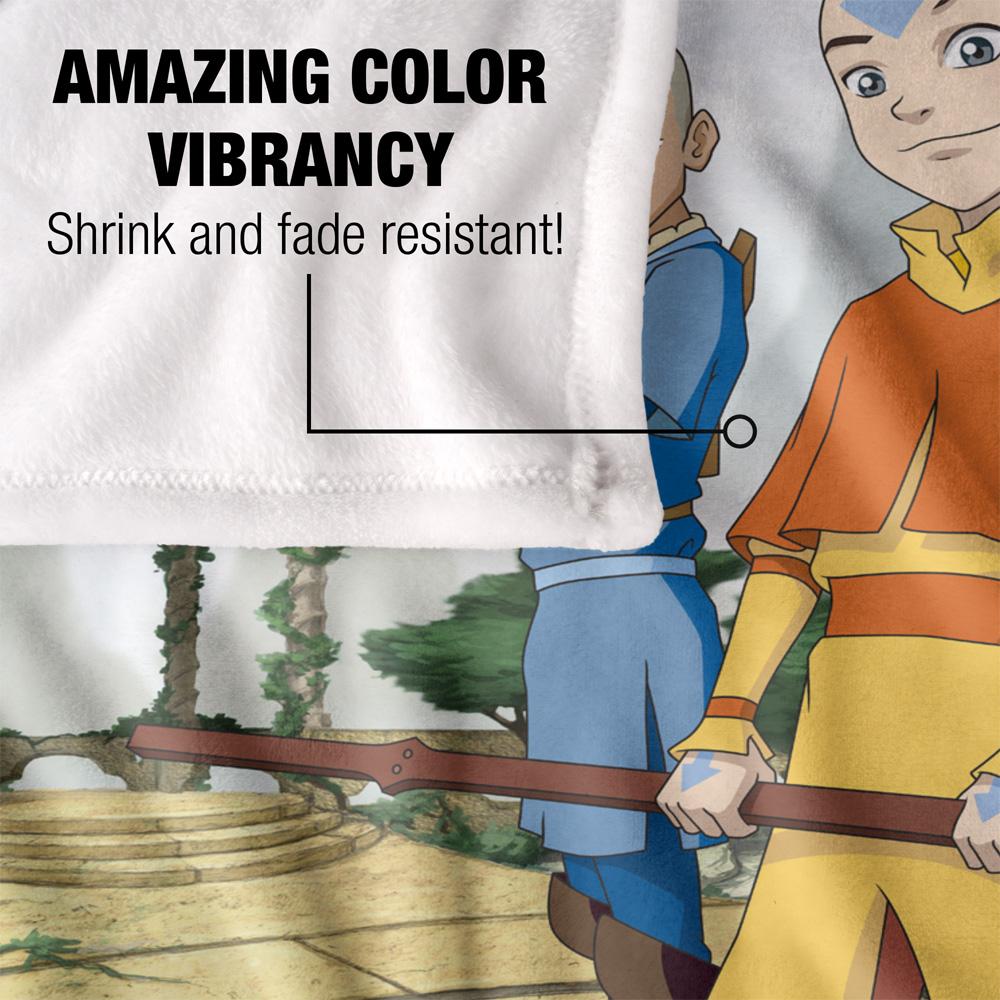 White-Multicoloured - Lifestyle - Avatar: The Last Airbender Silky Characters Supersoft Blanket