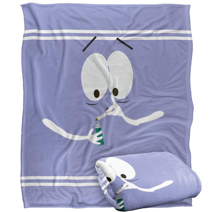 Lavender-White - Back - South Park Silky Towelie Supersoft Blanket