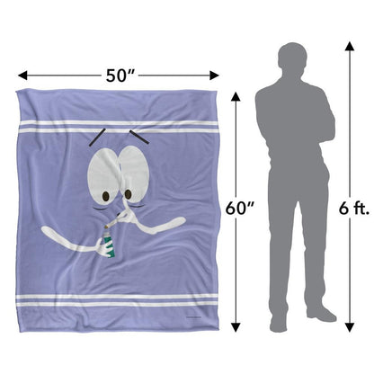 Lavender-White - Pack Shot - South Park Silky Towelie Supersoft Blanket