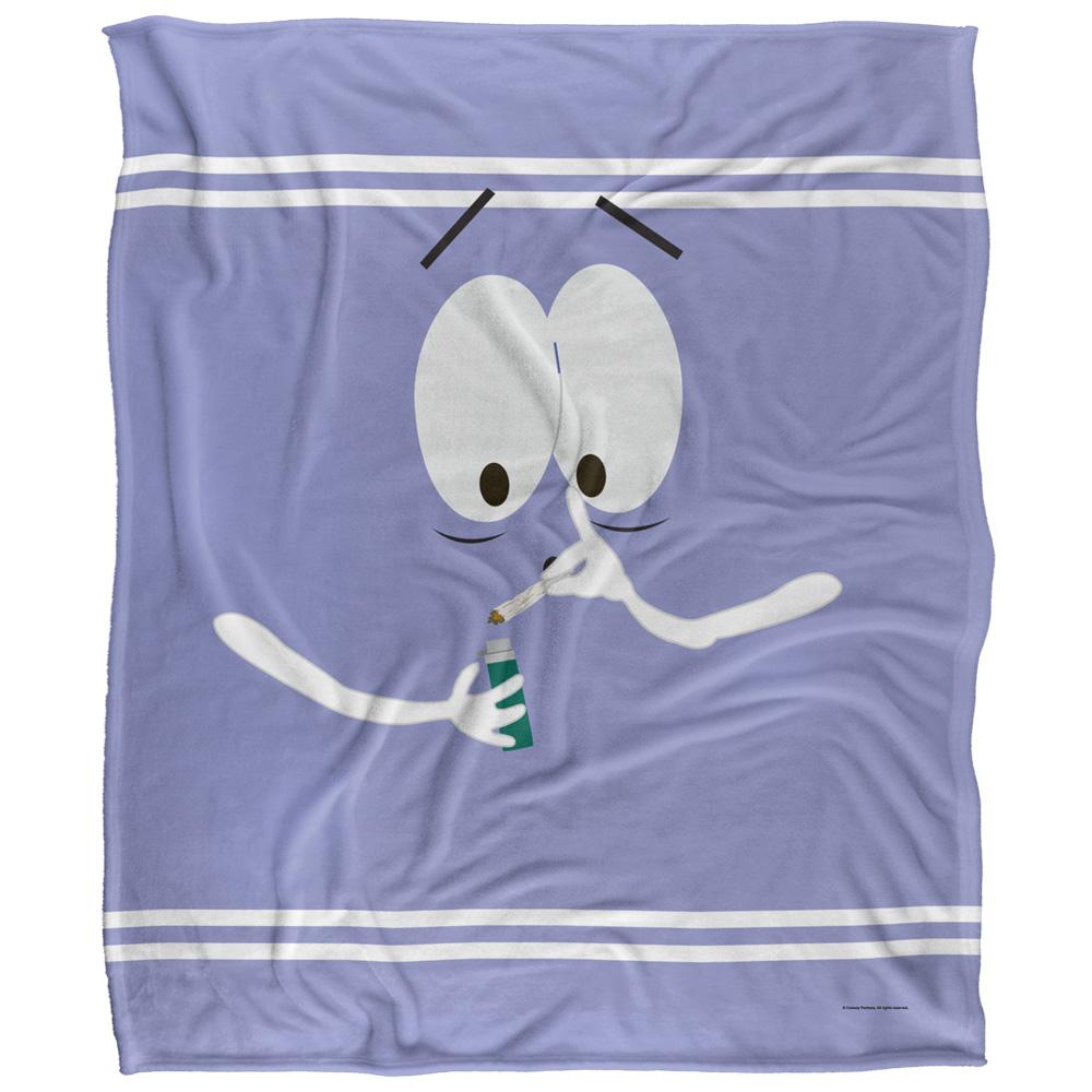 Lavender-White - Front - South Park Silky Towelie Supersoft Blanket