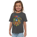 Dark Heather - Back - Coco Girls Miguel Skeleton Heather T-Shirt
