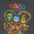 Dark Heather - Side - Coco Girls Miguel Skeleton Heather T-Shirt