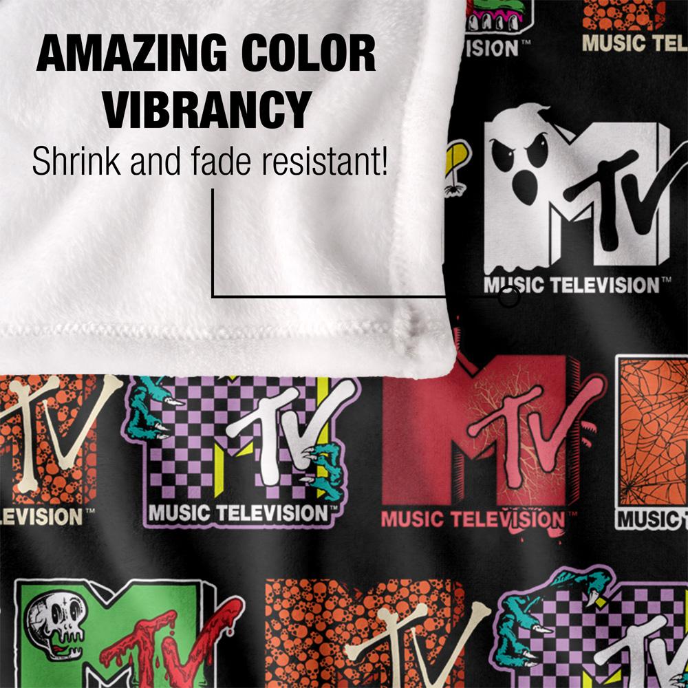Multicoloured - Lifestyle - MTV Silky Logo Halloween Supersoft Blanket