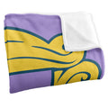Purple-Yellow - Side - Friends Silky Door Supersoft Blanket
