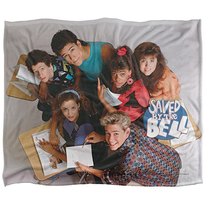 Multicoloured - Front - Saved By The Bell Silky Group Shot Supersoft Blanket