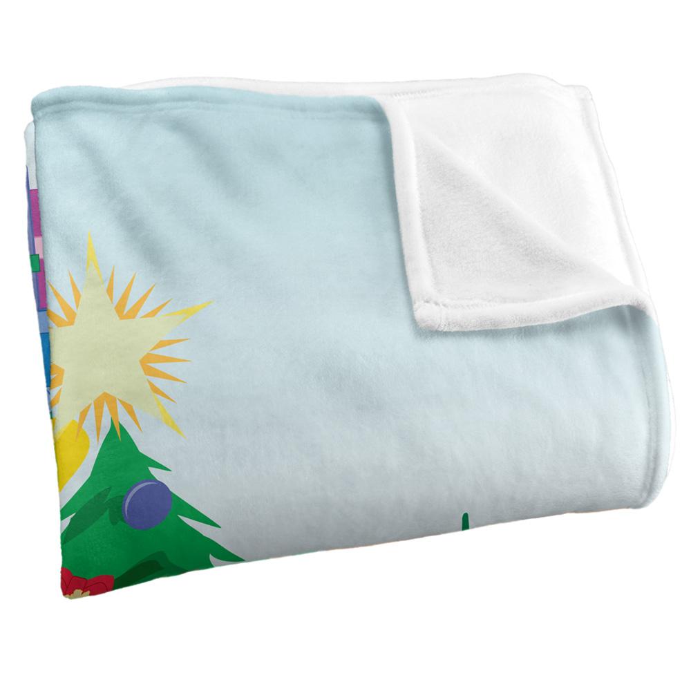 Light Blue-Green-Multicoloured - Side - South Park The Boys Decorating Tree Silky Blanket