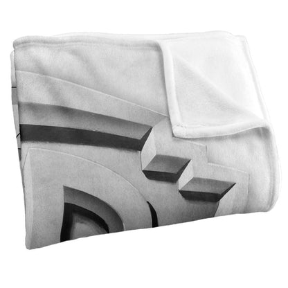 Grey - Side - Warner Bros Old School Silky Shield Bugs Bunny Soft Touch Blanket
