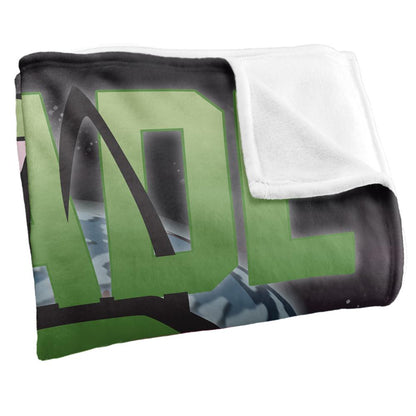 Multicoloured - Side - Invader Zim Invade Silky Supersoft Blanket