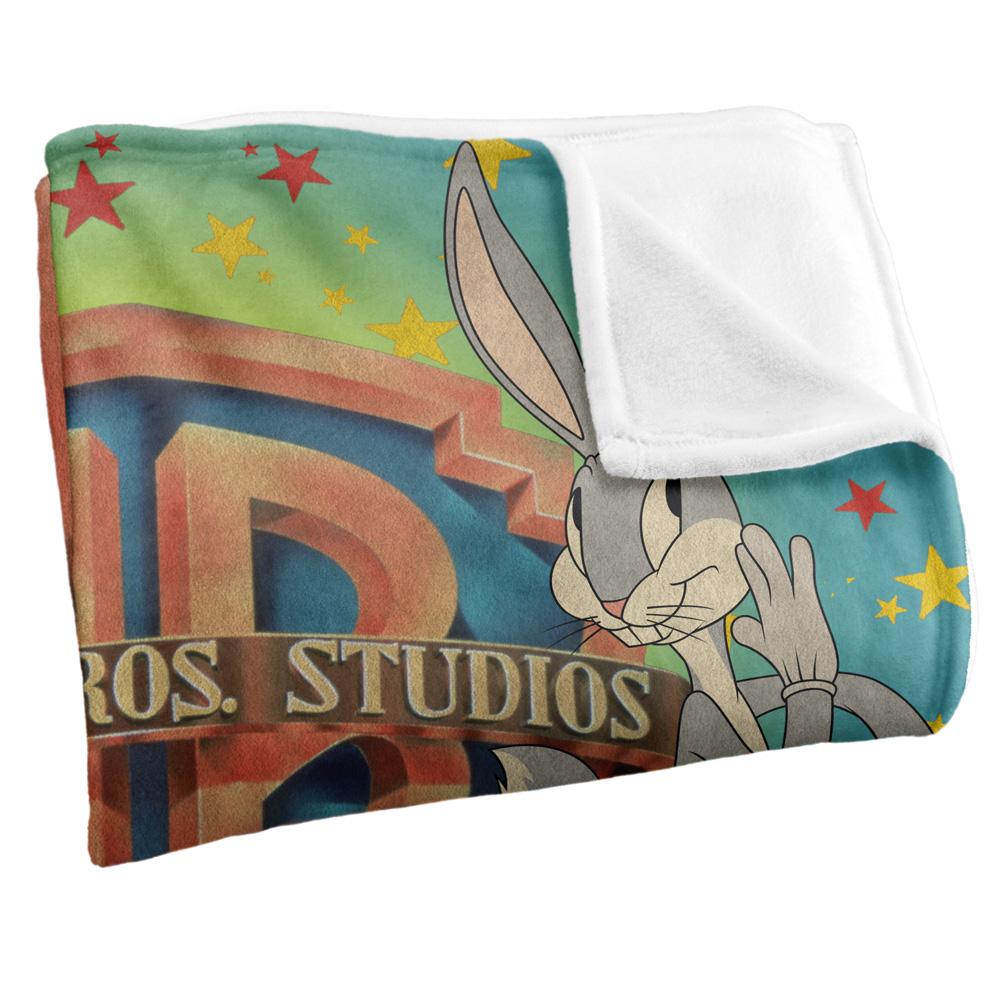 Multicoloured - Side - Warner Bros Silky Coloured Bugs Bunny Supersoft Blanket