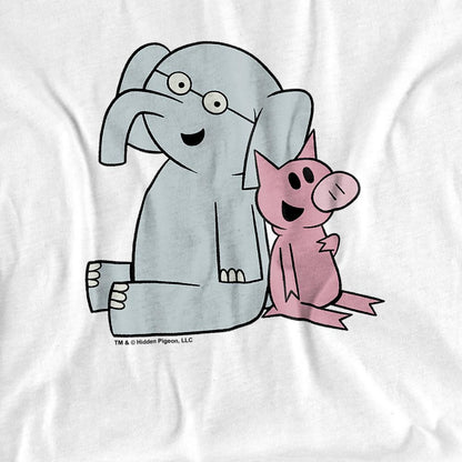 White - Back - Mo Willems Unisex Adult Logo T-Shirt