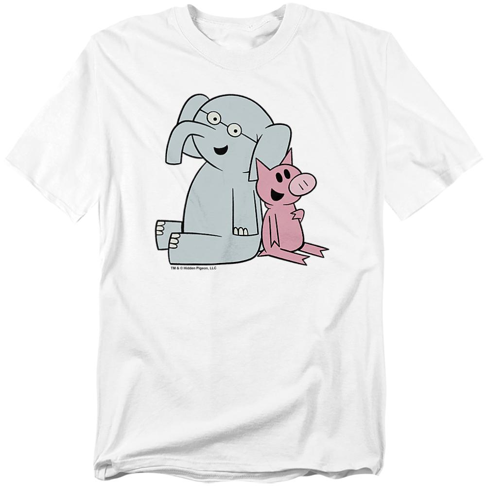 White - Front - Mo Willems Unisex Adult Logo T-Shirt