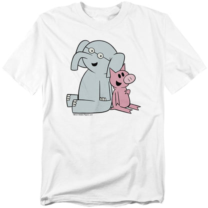 White - Front - Mo Willems Unisex Adult Logo T-Shirt
