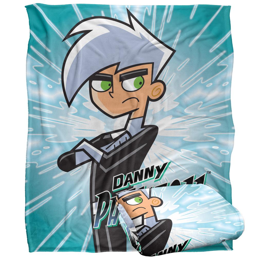 Multicoloured - Back - Silky Danny Phantom Supersoft Blanket
