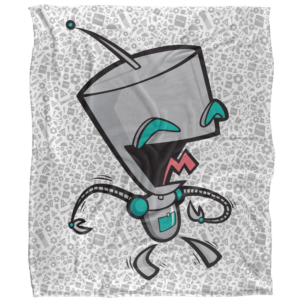 Multicoloured - Front - Invader Zim Silky Laughing Gir Supersoft Blanket