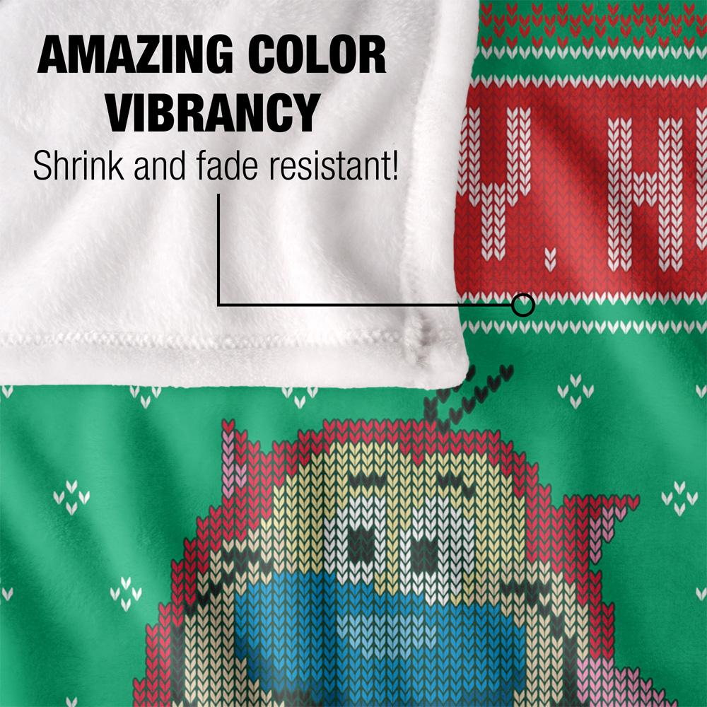 Multicoloured - Lifestyle - Ren & Stimpy Silky Christmas Sweater Holiday Supersoft Blanket