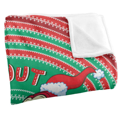 Multicoloured - Side - Ren & Stimpy Crazy About Christmas Silky Supersoft Blanket