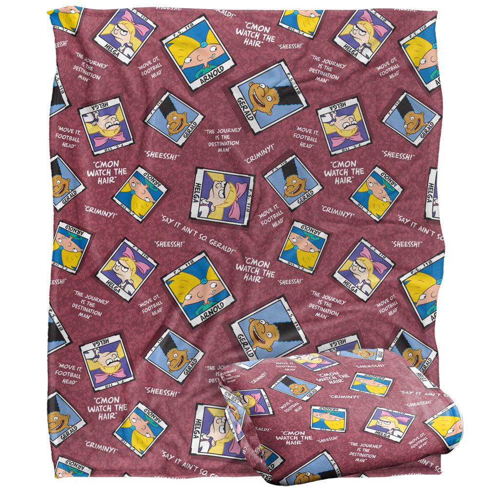 Multicoloured - Back - Hey Arnold! Silky Yearbook Supersoft Blanket