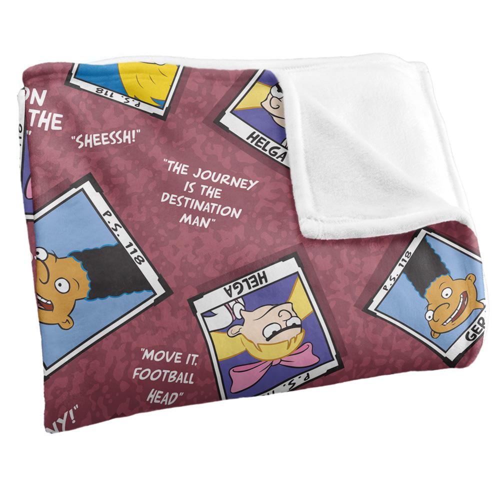 Multicoloured - Side - Hey Arnold! Silky Yearbook Supersoft Blanket