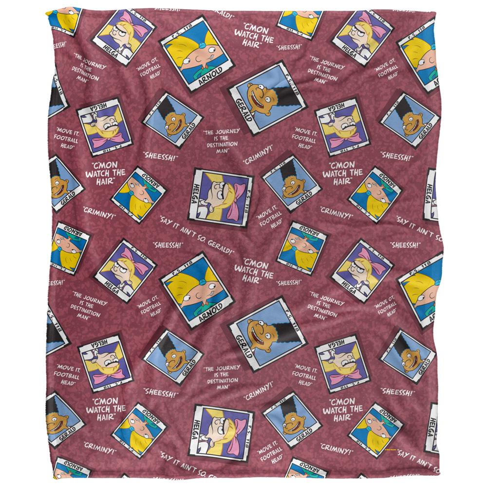 Multicoloured - Front - Hey Arnold! Silky Yearbook Supersoft Blanket