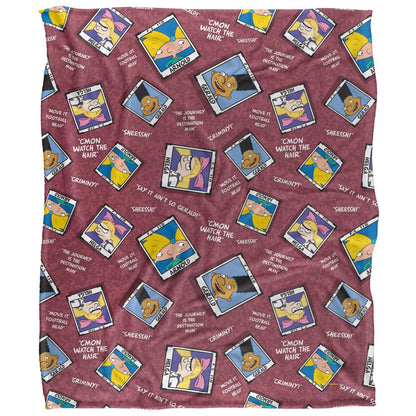 Multicoloured - Front - Hey Arnold! Silky Yearbook Supersoft Blanket