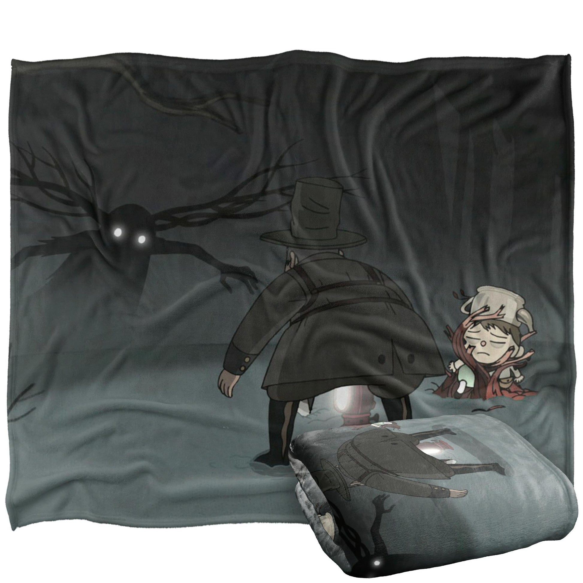 Multicoloured - Back - Over The Garden Wall Silky Beast Vs Woodsman Supersoft Blanket