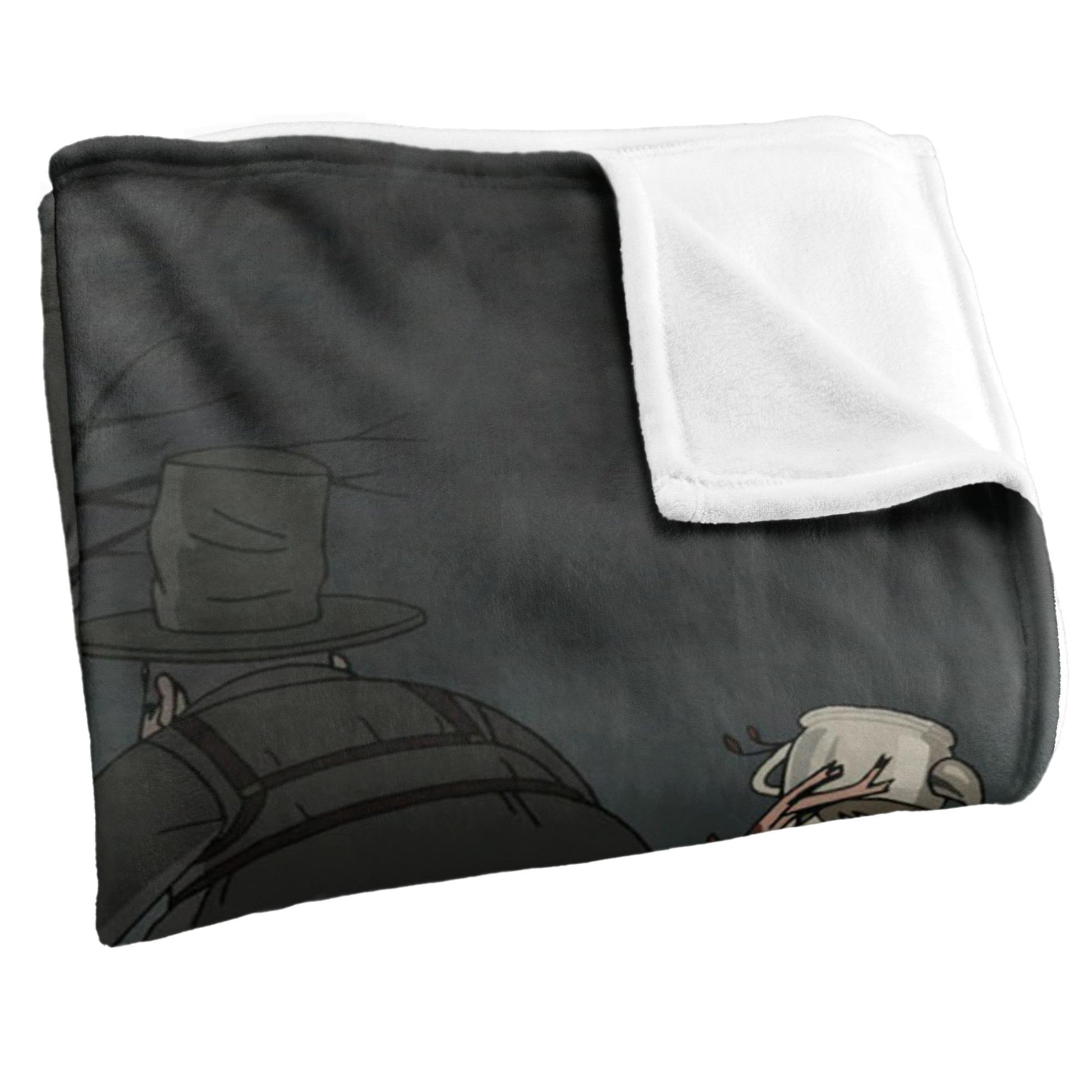 Multicoloured - Side - Over The Garden Wall Silky Beast Vs Woodsman Supersoft Blanket