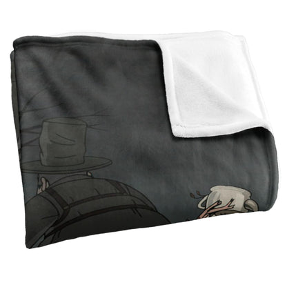 Multicoloured - Side - Over The Garden Wall Silky Beast Vs Woodsman Supersoft Blanket