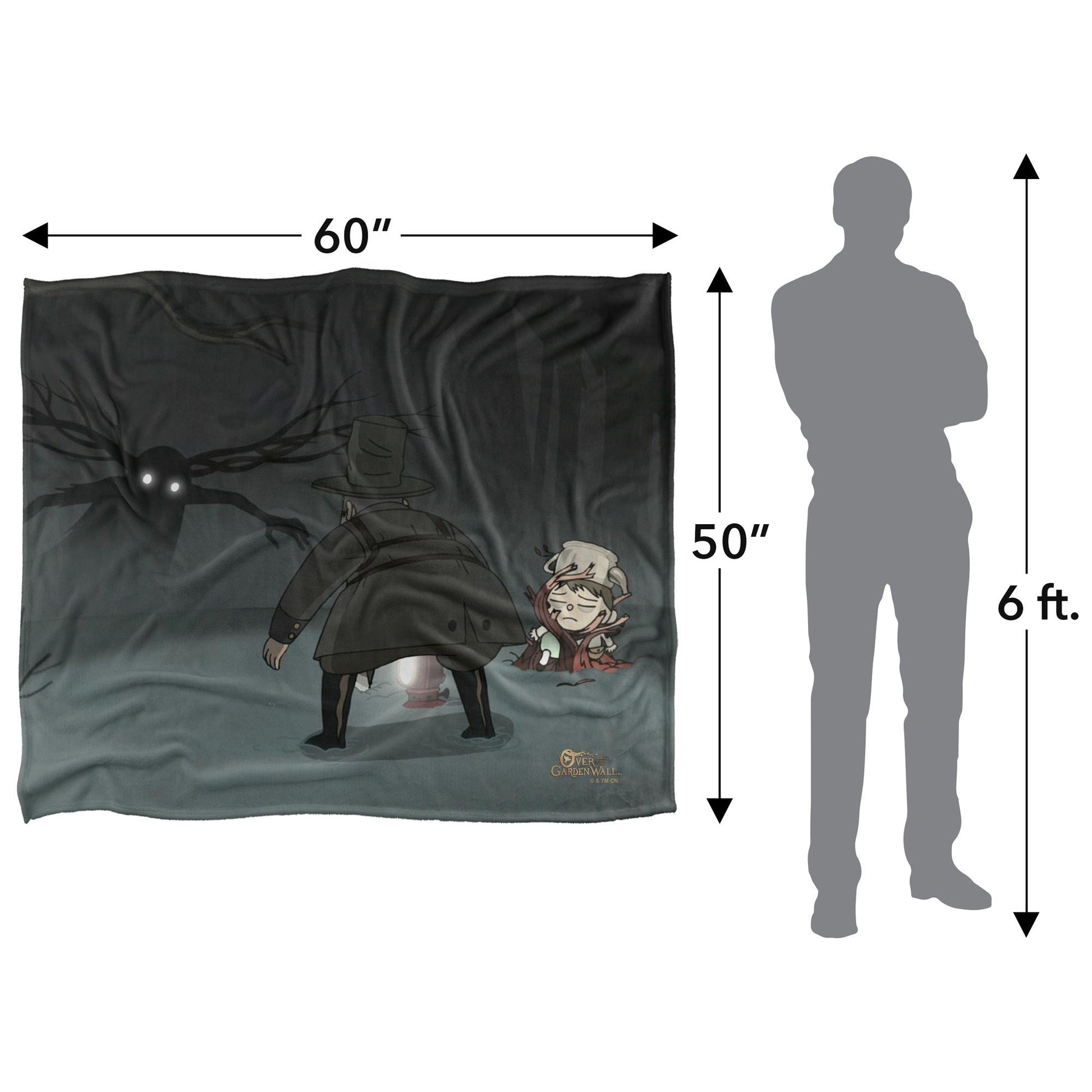 Multicoloured - Pack Shot - Over The Garden Wall Silky Beast Vs Woodsman Supersoft Blanket