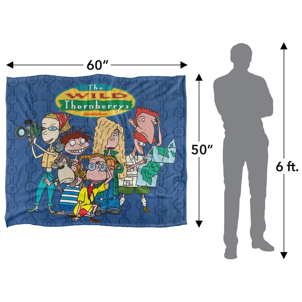 Multicoloured - Pack Shot - The Wild Thornberrys Silky Family Supersoft Blanket