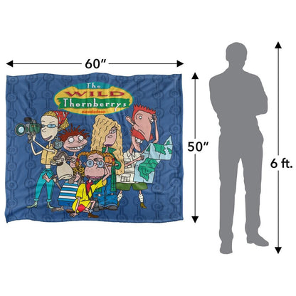 Multicoloured - Pack Shot - The Wild Thornberrys Silky Family Supersoft Blanket